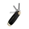 Orbitkey 2.0 Saffiano Bőr Kulcstartó Liquorice Black