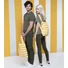Kép 3/6 - Notabag Recycled – Golden Stripes 2in1 váll &amp; háti bevásárlótáska