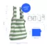 Kép 7/7 - Notabag Recycled –Olive Stripes 2in1 váll &amp; háti bevásárlótáska